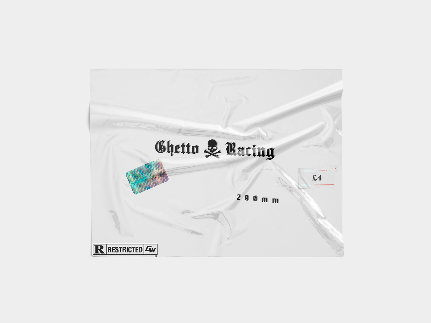 Ghetto Racing 8” banner