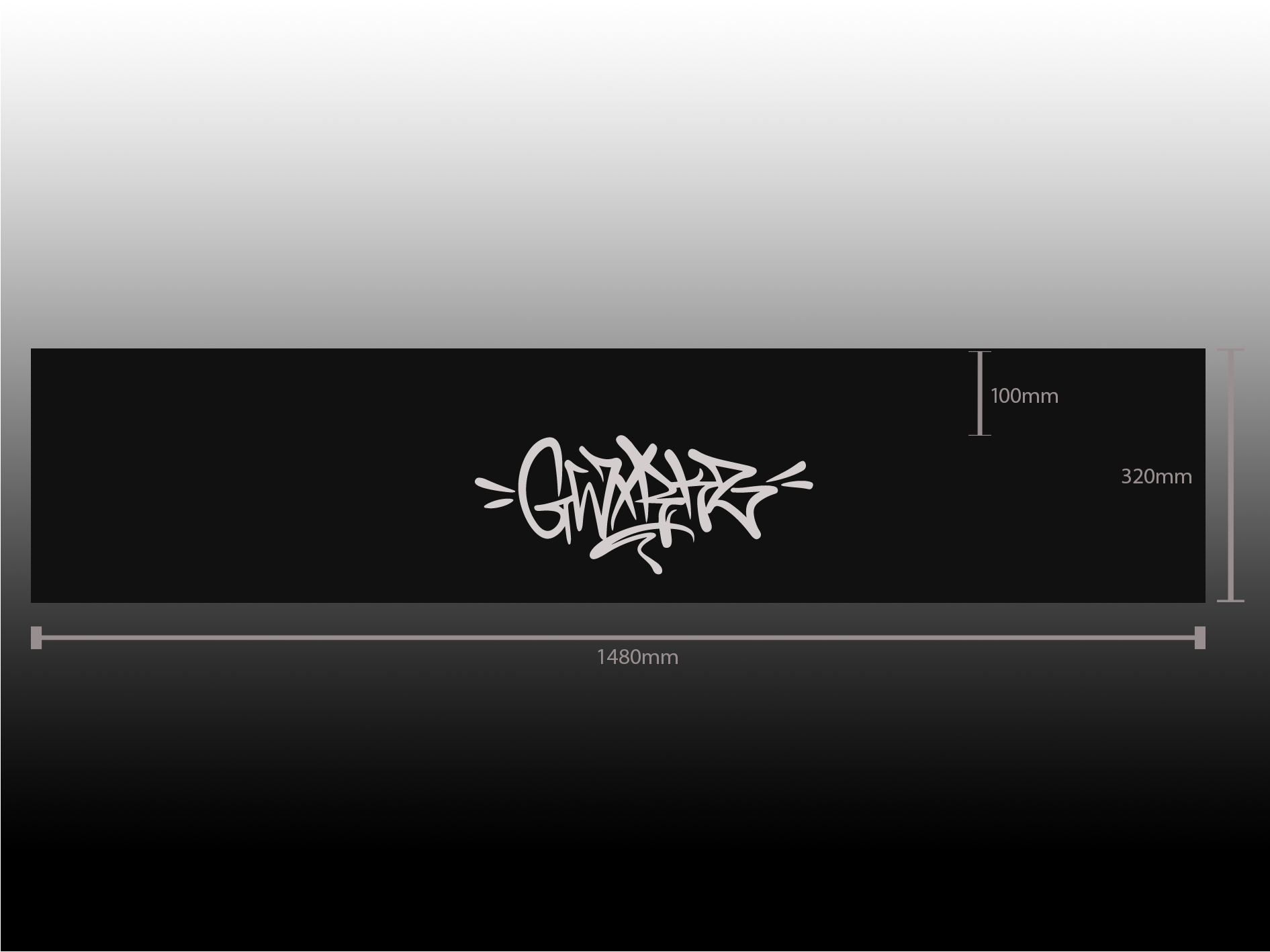 GWXRKZ Graffiti logo Sunstrip